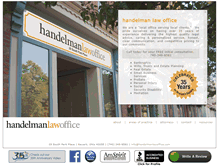 Tablet Screenshot of handelmanlawoffice.com